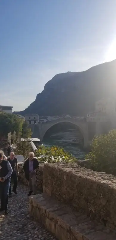 The old bridge in Mostar.